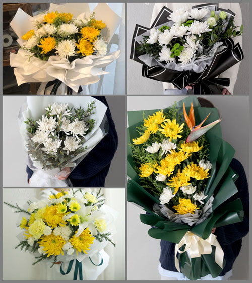 四川成都金堂县竹篙镇青松社区白事花束代送